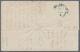 Französische Post In Ägypten - Alexandria: 1859, 2x 80 C Red And 20 C Blue, On A Double Rate Letter - Other & Unclassified