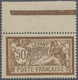 Französische Post In Äthiopien: 1907, Stamp Of The French Levant Without Imprint Of Values 50 C Brow - Other & Unclassified