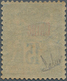 Französische Post In China: 1894, "Chine" Overprints On Sage, 15c. Blue On "non Quadrille" Paper, Fr - Autres & Non Classés