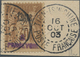 Französische Post In China - Portomarken: 1903, "A PERCEVOIR" Horizontal Overprint In Violet On 30c. - Other & Unclassified