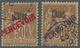 Französische Post In China - Portomarken: 1903, Provisional Handstamps, 30c. Brown With Red Resp. Vi - Sonstige & Ohne Zuordnung