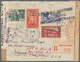 Französische Post In Marokko: 1942. Registered Air Mail Envelope Addressed To The United States Bear - Sonstige & Ohne Zuordnung