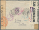 Französische Post In Marokko: 1942. Registered Air Mail Envelope Addressed To The United States Bear - Sonstige & Ohne Zuordnung