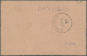 Französische Post In Zanzibar: 1896, Card Letter 2 1/2 Anna On 25 C. With French Shipmarl "REUNION A - Sonstige & Ohne Zuordnung