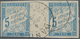 Französische Kolonien - Portomarken: 1893, 5 C Light Blue, Horizontal Gutter Pair, Close To Full Mar - Sonstige & Ohne Zuordnung