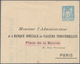 Frankreich - Ganzsachen: 1900. Advertising Stationery Lettercard, Stamped To Private Order (Banque S - Autres & Non Classés