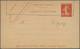 Frankreich - Ganzsachen: 1906, Kartenbrief 10 C Rot (mit No. 211) Mit Totaler Verzähnung Ins Obere D - Autres & Non Classés
