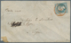 Frankreich - Ballonpost: Ballon "Ville D'Orléons": 1870, Lauré 20 C. Blue (corner Faults) Tied By Re - 1960-.... Lettres & Documents