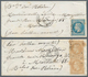 Frankreich - Ballonpost: 1870, "Archimede" And "Tourneville", Two Tiny Covers To The Same Address In - 1960-.... Covers & Documents