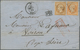 Frankreich - Schiffspost: 1853/1862: 40 C Orange And 10 C Brown, Each Tied By Dotted "numeral" With - Autres & Non Classés