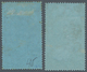 Gibraltar: 1903, KEVII 8s. Dull Purple And Black/blue Wmkd. Crown CA, Two Stamps Incl. One Mint Hing - Gibilterra