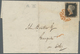 Großbritannien: 1840. Envelope (folds, Hinges) Addressed To London Bearing SG 1, 1d Black (Plate 6) - Autres & Non Classés