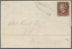 Großbritannien: 1843, 1d. Red-brown, Plate 31, Lettered OJ, On Entire Lettersheet With Full Message - Autres & Non Classés