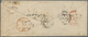 Großbritannien: 1853. Envelope (toned) Addressed To France Bearing 'Embossed' SG 57, 10d Brown (cut - Autres & Non Classés