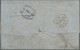 Großbritannien: 1855 Letter From London To Hamburg Bearing Embossed 6d. Purple (cut Square) And 1855 - Sonstige & Ohne Zuordnung