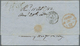 Großbritannien: 1852 Destination TUNISIA: Folded Cover From London (Twickenham) To H.B.M. Consul Gen - Autres & Non Classés