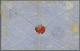 Großbritannien: 1862. Hand Painted Envelope (faults, Vertical Fold) Addressed To Exeter Bearing 1d P - Other & Unclassified