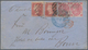 Großbritannien: 1867, Letter From London To Bonn, Germany Frankes With 2 Pieces 0f 1 D QV With Plate - Sonstige & Ohne Zuordnung