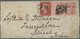 Großbritannien: 1859/1861 Two Covers To India Both Franked 1855-57 4d. Rose-carmine Horiz. Pair Plus - Other & Unclassified
