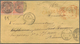 Großbritannien: 1865. Registered And Charged Envelope Addressed To France Bearing SG 93, 4d Vermilio - Andere & Zonder Classificatie