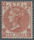 Großbritannien: 1867, QV 10d. Red-brown Wmkd. Spray Of Rose From Plate 1 (lettered 'KP'), Unused Wit - Sonstige & Ohne Zuordnung