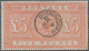 Großbritannien: 1867, £5 Orange Bearing Clear Centric Strike "BIRMINGHAM DE 9 92", Some Minor Faults - Sonstige & Ohne Zuordnung