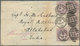 Großbritannien: 1885-86 Two Covers From Abergele, Wales To Captain H.M. Sandback, Royal Artillery In - Other & Unclassified