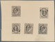 Großbritannien: 1902 King Edward VII, 1d Black ECKERLIN DIE PROOF ESSAYS (with 3x GB 1d And 2x Imper - Sonstige & Ohne Zuordnung