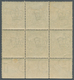 Großbritannien: 1911, ½d. Yellow-green, Bottom Marginal Block Of Six, Each Stamp Showing Variety "un - Other & Unclassified