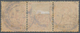 Großbritannien: 1911/1912, KGV 1d. Pale Carmine, Horizontal Strip Of Three, Right Stamp Showing Vari - Other & Unclassified