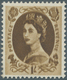 Großbritannien: 1955, 1 Sh. Bistre-brown Showing Clear Double/blurred Impression Of Design, Unmounte - Other & Unclassified