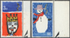 Großbritannien: 1966, 3 D. And 1 Sh. 6 D. Christmas (children's Paintings), 2 Marginal Copies Each S - Sonstige & Ohne Zuordnung