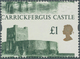 Großbritannien: 1992, 1 £ Carrickfergus Castle, Misperforated Copy, Therefore Divided Design And Ins - Other & Unclassified