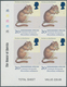 Großbritannien: 1998, 20 P. Endangered Species (Common Dormouse), Imperforated Cylinder Block Of 4 F - Sonstige & Ohne Zuordnung