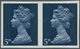 Großbritannien - Machin: 1968, 5 D. Royal Blue, Horizontal Imperforated Pair, Unmounted Mint. SG 275 - Série 'Machin'