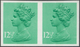 Großbritannien - Machin: 1982, 12 1/2 P. Light Emerald, One Centre Band, Imperforated Horizontal Pai - Machin-Ausgaben