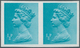 Großbritannien - Machin: 1980, ½ P. Turquoise-blue, Imperforated Pair, Unmounted Mint, Signed. SG 14 - Série 'Machin'