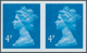 Großbritannien - Machin: 1993, 4 P. New Blue, Imperforated Horiz. Pair Showing Faint Traces Of The P - Machin-Ausgaben