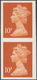 Großbritannien - Machin: 1993, 10 P. Dull Orange, Imperforated Vertical Pair, Unmounted Mint. SG 1.1 - Série 'Machin'