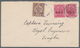 Britische Post In China: 1901, BRA British Railway Administration, Black "BRA/5/Five Cents" On 1/2 C - Autres & Non Classés