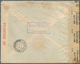 Britische Post In Marokko: 1944. Censored Air Mail Envelope (faults/stains) To Algeria Bearing Great - Autres & Non Classés