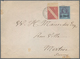 Britische Post In Der Türkei: 1889, Letter Franked With 40 Para On 2 1/2d With Additional Imperforat - Autres & Non Classés