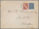 Britische Post In Der Türkei: 1889, Letter Franked With 40 Para On 2 1/2d With Additional Imperforat - Sonstige & Ohne Zuordnung