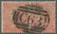 Großbritannien - Used Abroad: 1870, 4 D QV Plate "8" Horizontal Pair With Ideal Barred Oval "C 63" F - Autres & Non Classés