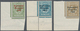 Irland: 1922, Rialtas/Soarstat Overprints, Set Of Five And Set Of Twelve Values, Bottom Marginal Cop - Lettres & Documents