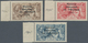 Irland: 1922, Rialtas Overprints, Dollard Printing, 2s.6d. Brown, 5s. Rose-carmine And 10s. Dull Gre - Lettres & Documents