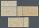 Irland: 1925, Saorstat Overprints, 2s.6d. Brown, 5s. Rose-carmine And 10s. Dull Grey-blue, Three Mar - Briefe U. Dokumente