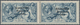 Irland: 1927/1928, Saorstat Overprints, 10s.dull Grey-blue, Horizontal Pair With Wide And Narrow Dat - Lettres & Documents