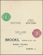Irland - Ganzsachen: Brooks,, Thomas & Co.: 1946, 1/2 D. Pale Green And 1 1/2 D. Pale Violet Double - Postal Stationery