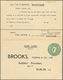 Irland - Ganzsachen: Brooks,, Thomas & Co.: 1948, 1 1/2 D. Pale Violet And 2 D. Olive Gren, Double C - Postal Stationery